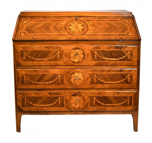 Bureau Lombard d'époque Louis XVI vers 1770